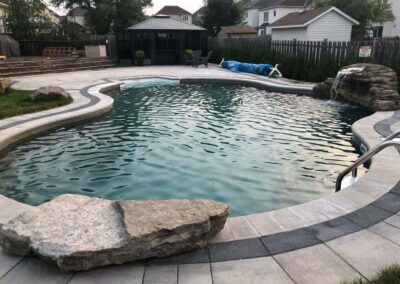 pool Ottawa with landscaping